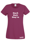 There, Their, They're T-Shirt (Ladies)