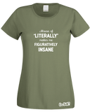 Misuse of 'Literally' T-Shirt (Ladies)