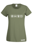 Eat Sleep Climb Repeat T-Shirt (Ladies)