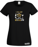 Drinking WIne & Motorhome T-Shirt (Ladies)