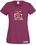 Drinking WIne & Motorhome T-Shirt (Ladies)