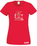 Drinking WIne & Motorhome T-Shirt (Ladies)