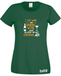 Drinking WIne & Caravan T-Shirt (Ladies)