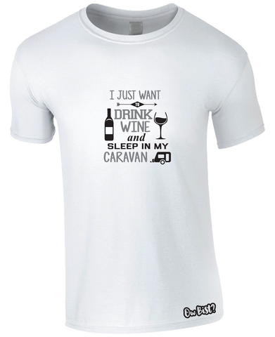 Drinking Wine & Caravan T-Shirt (Men's)