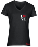 Love (Dog) V-Neck T-Shirt - (Ladies)