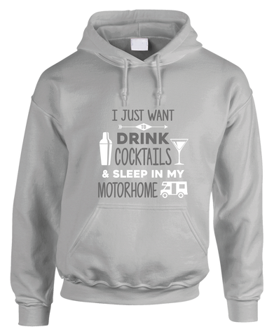 Drinking Cocktails & Motorhome Hoodie