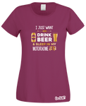 Drinking Beer & Motorhome T-Shirt (Ladies)