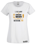 Drinking Beer & Motorhome T-Shirt (Ladies)