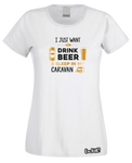 Drinking Beer & Caravan T-Shirt (Ladies)