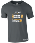 Drinking Beer & Caravan T-Shirt (Men's)