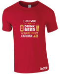 Drinking Beer & Caravan T-Shirt (Men's)