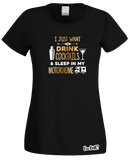 Drinking Cocktails & Motorhome T-Shirt (Ladies)