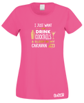 Drinking Cocktails & Caravan T-Shirt (Ladies)