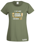 Drinking Cider & Caravan T-Shirt (Ladies)