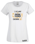 Drinking Cider & Caravan T-Shirt (Ladies)