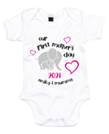 Personalised 1st Mother's Day Baby Vest (White)