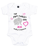 Personalised 1st Mother's Day Baby Vest (White)