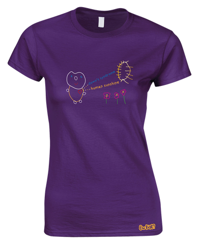 Down's Syndrome Human Sunshine T-Shirt (Ladies)